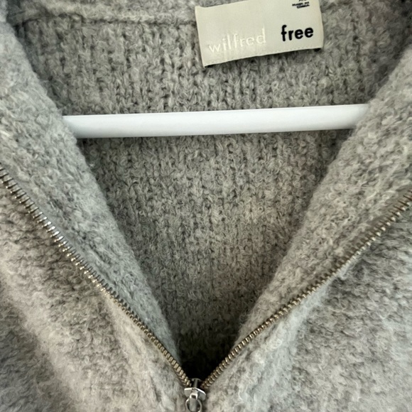 SOLD Aritzia Wilfred Free Gwyneth 1/4 zip wool sweater XS - Picture 3 of 6